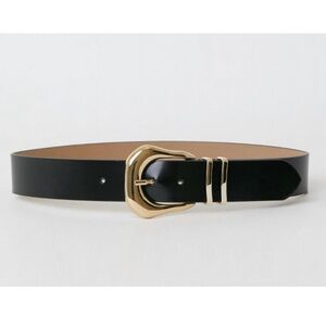 KODA MOD LEATHER BELT BLACK/GOLD